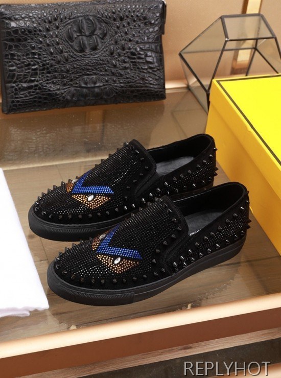 Fendi 2020 Mens Leather Slip On