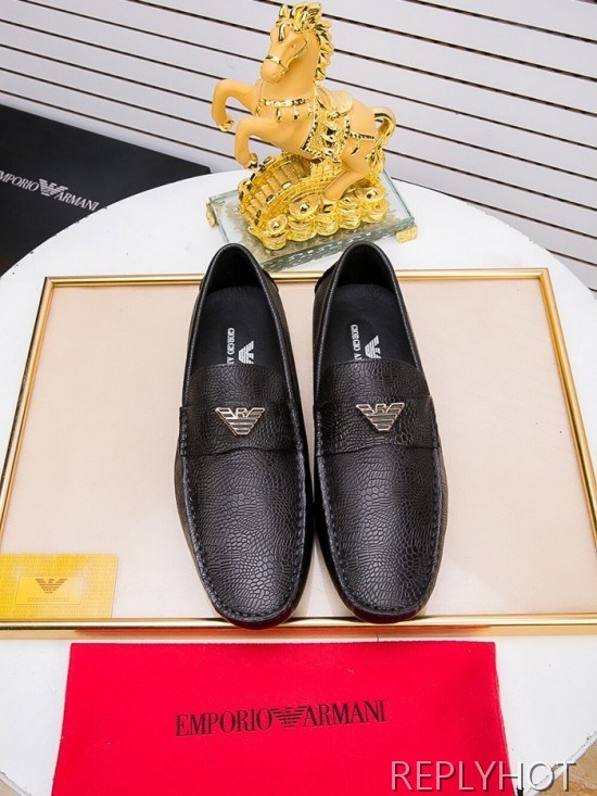Armani 2020 Mens Leather Loafer