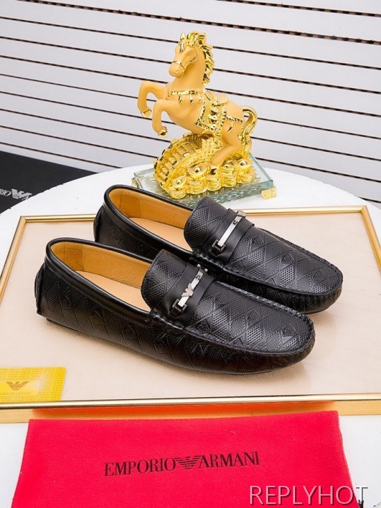 Armani 2020 Mens Leather Loafer