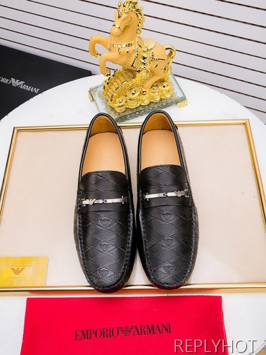 Armani 2020 Mens Leather Loafer