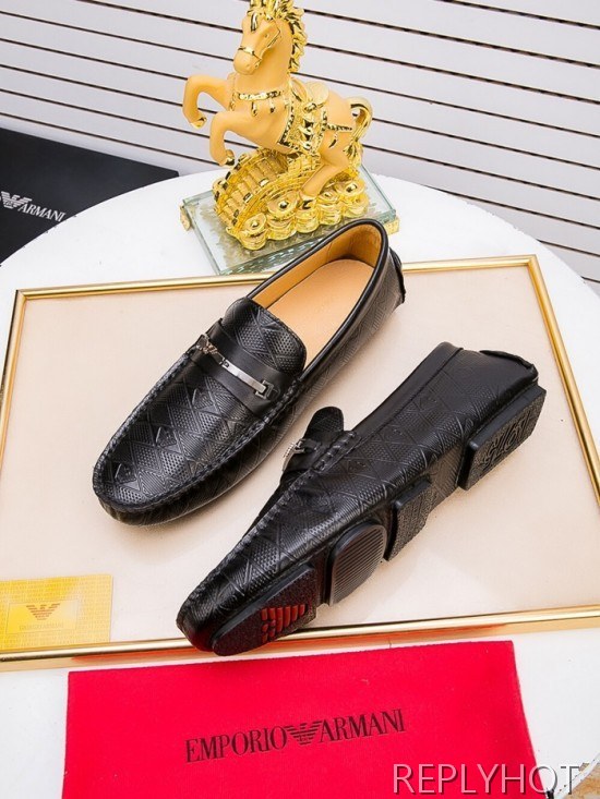 Armani 2020 Mens Leather Loafer