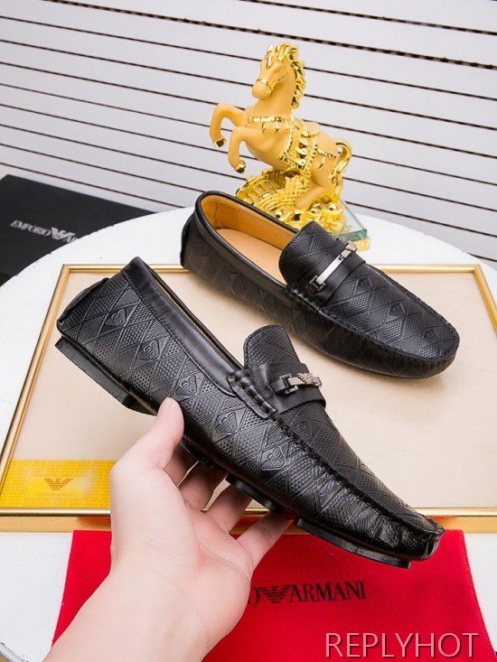 Armani 2020 Mens Leather Loafer