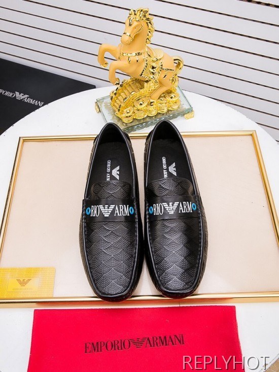 Armani 2020 Mens Leather Loafer