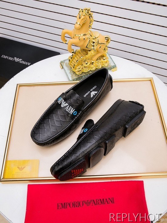 Armani 2020 Mens Leather Loafer