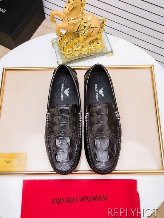 Armani 2020 Mens Leather Loafer