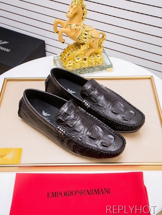 Armani 2020 Mens Leather Loafer