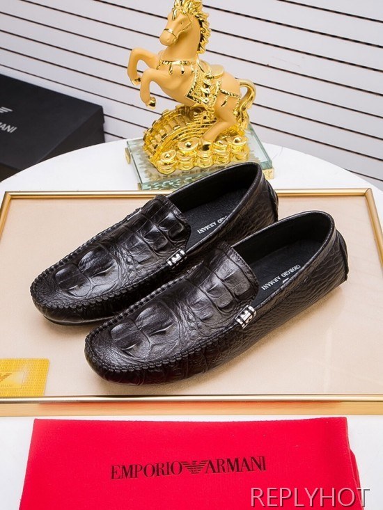 Armani 2020 Mens Leather Loafer