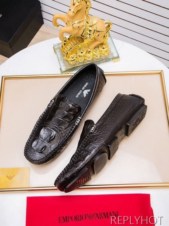 Armani 2020 Mens Leather Loafer