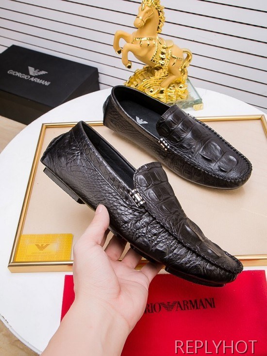 Armani 2020 Mens Leather Loafer