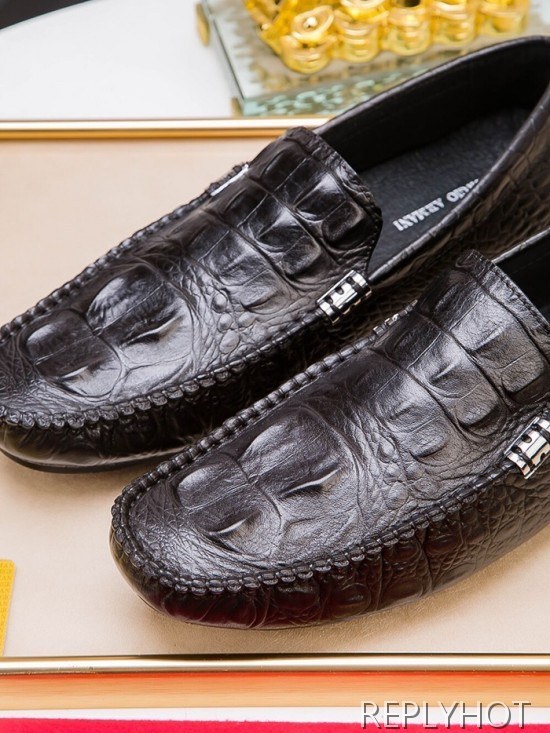 Armani 2020 Mens Leather Loafer