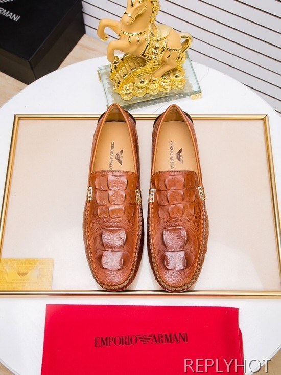 Armani 2020 Mens Leather Loafer