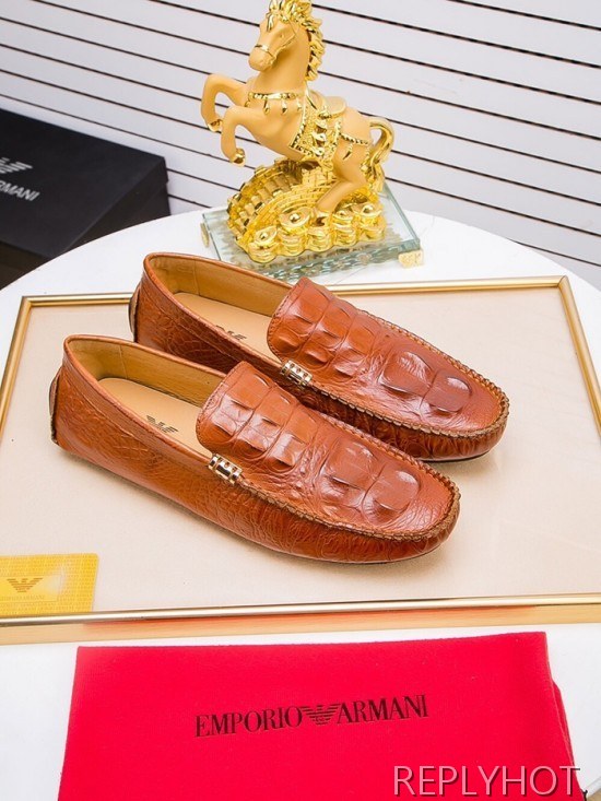 Armani 2020 Mens Leather Loafer