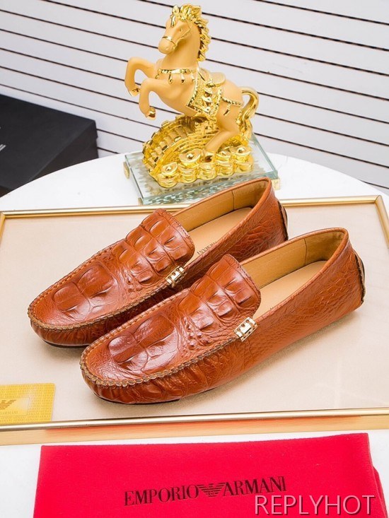 Armani 2020 Mens Leather Loafer