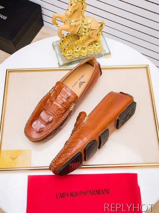 Armani 2020 Mens Leather Loafer