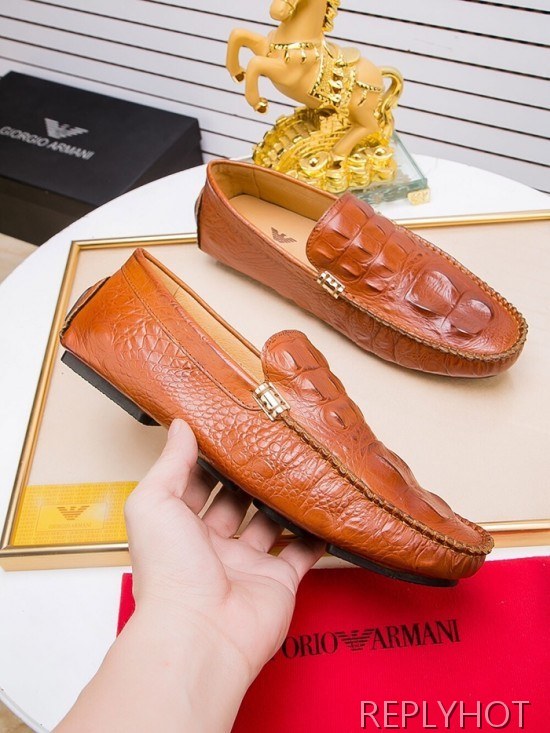 Armani 2020 Mens Leather Loafer