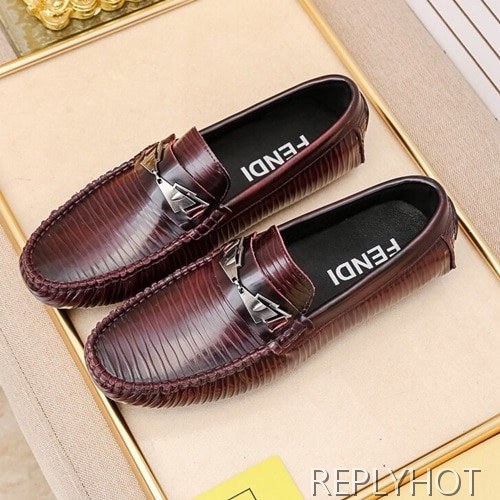 Fendi 2020 Mens Leather Loafer