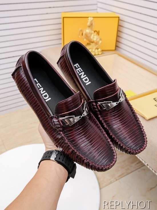 Fendi 2020 Mens Leather Loafer