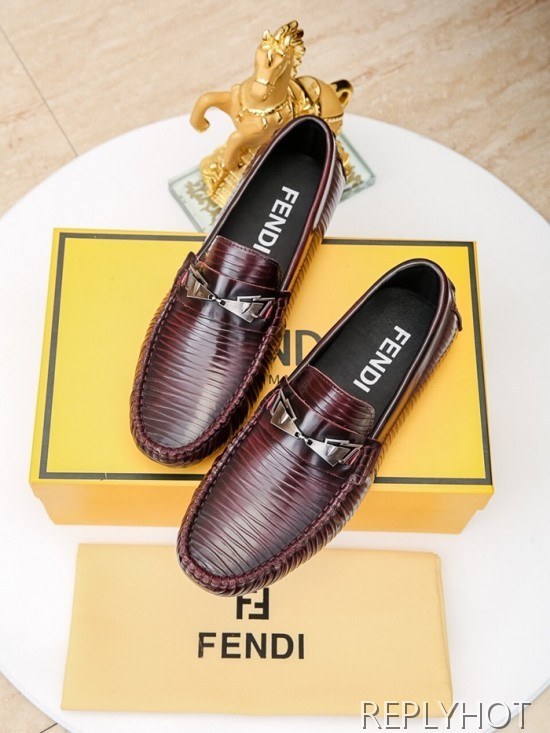 Fendi 2020 Mens Leather Loafer