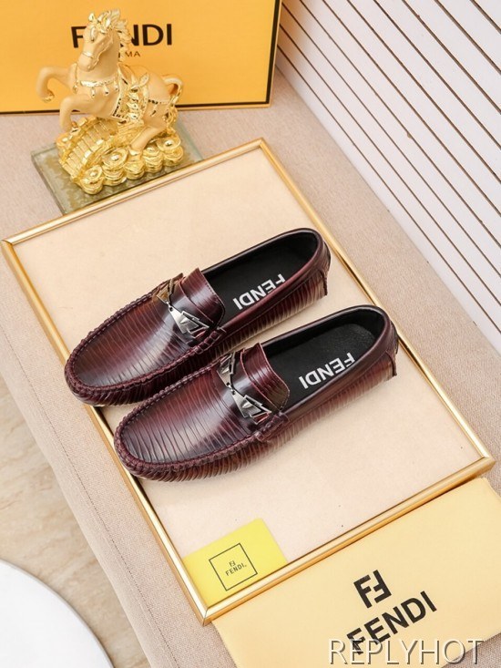 Fendi 2020 Mens Leather Loafer