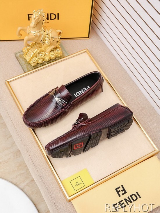 Fendi 2020 Mens Leather Loafer