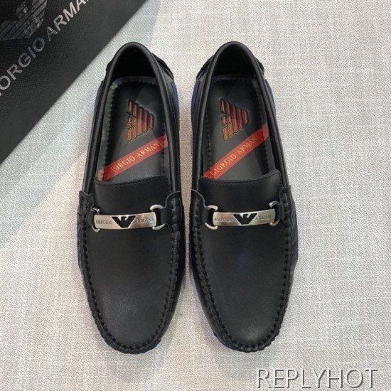 Armani 2020 Mens Leather Loafer