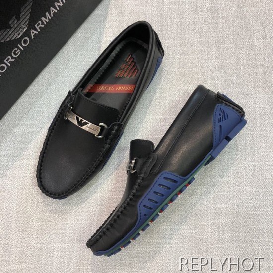 Armani 2020 Mens Leather Loafer