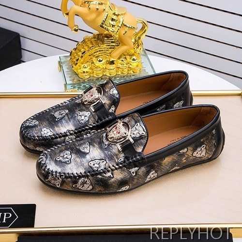 Philipp plein 2020 Mens Leather Loafer