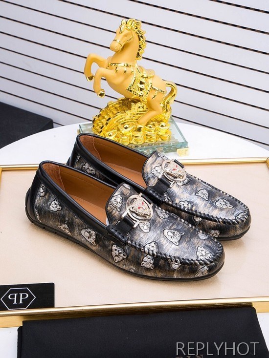 Philipp plein 2020 Mens Leather Loafer