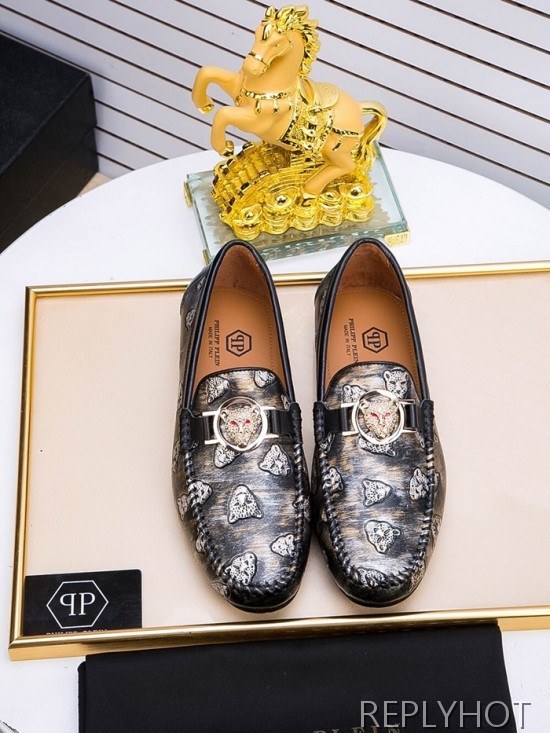 Philipp plein 2020 Mens Leather Loafer