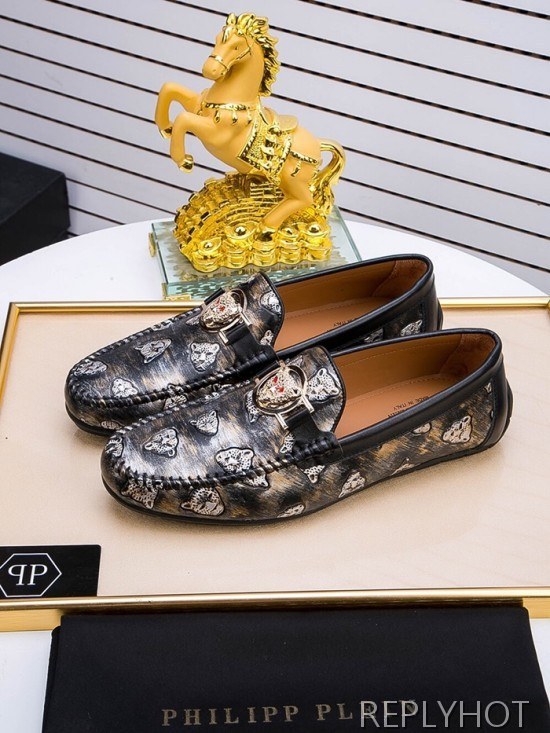 Philipp plein 2020 Mens Leather Loafer