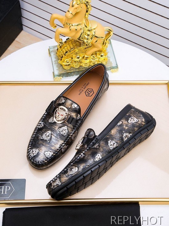 Philipp plein 2020 Mens Leather Loafer