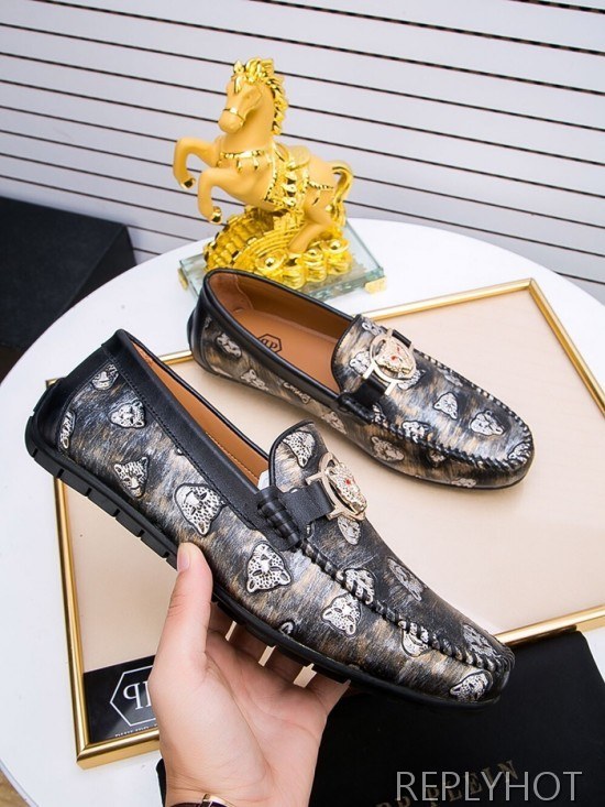 Philipp plein 2020 Mens Leather Loafer