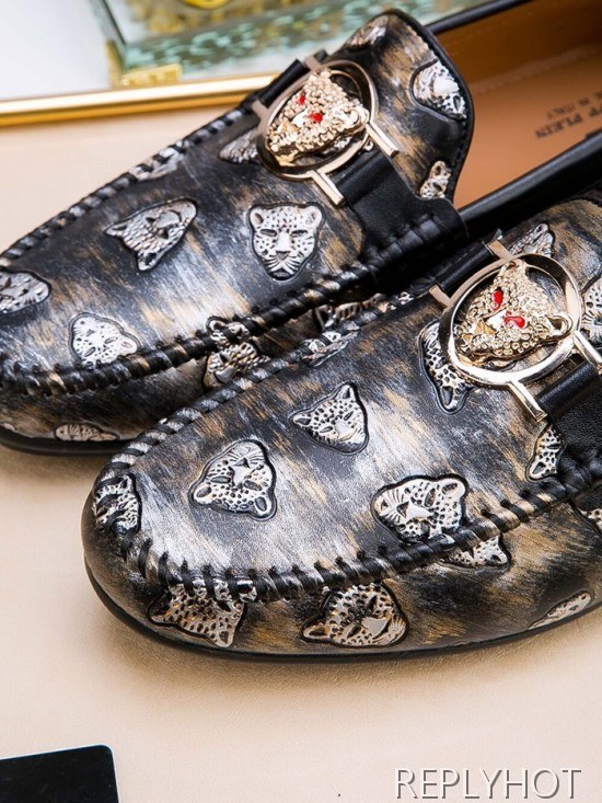 Philipp plein 2020 Mens Leather Loafer
