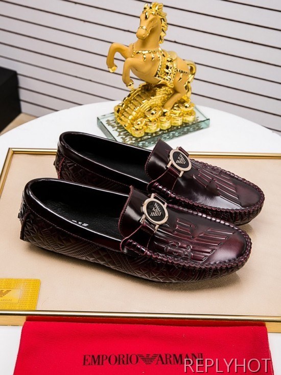 Armani 2020 Mens Leather Loafer