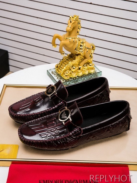 Armani 2020 Mens Leather Loafer