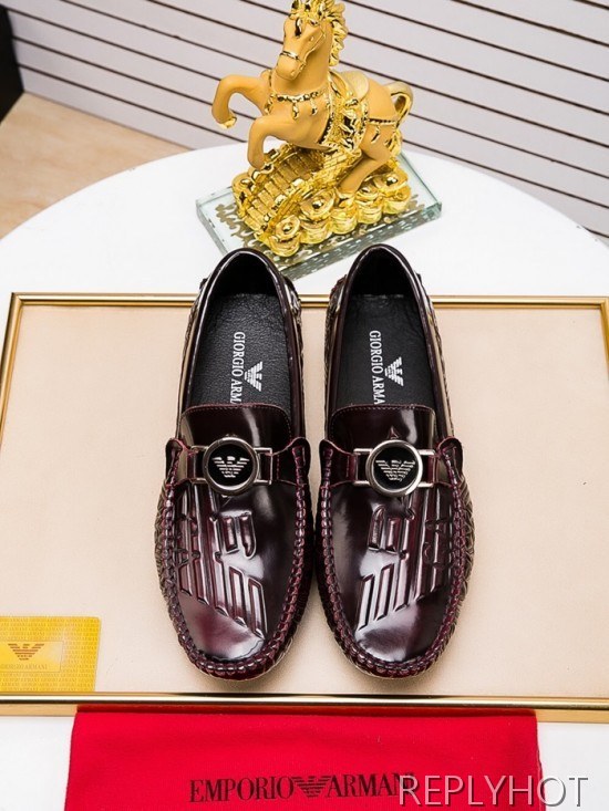 Armani 2020 Mens Leather Loafer
