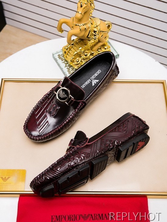 Armani 2020 Mens Leather Loafer