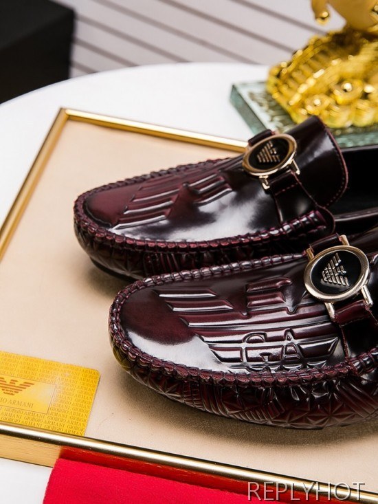 Armani 2020 Mens Leather Loafer