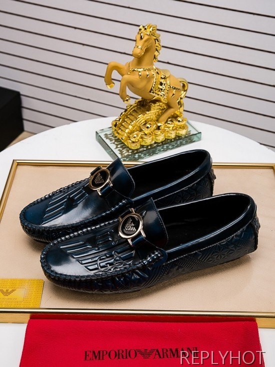 Armani 2020 Mens Leather Loafer