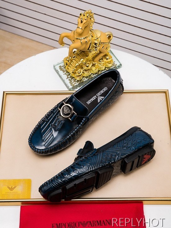 Armani 2020 Mens Leather Loafer