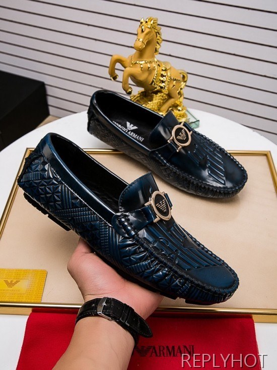 Armani 2020 Mens Leather Loafer
