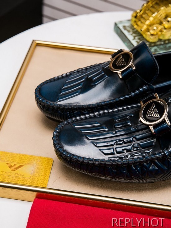 Armani 2020 Mens Leather Loafer