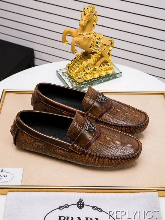 Prada 2020 Mens Leather Loafer
