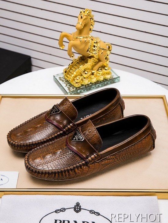 Prada 2020 Mens Leather Loafer