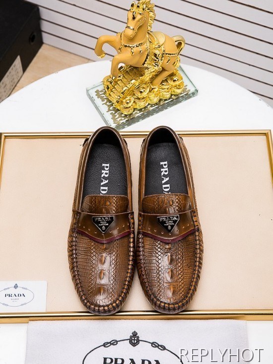 Prada 2020 Mens Leather Loafer