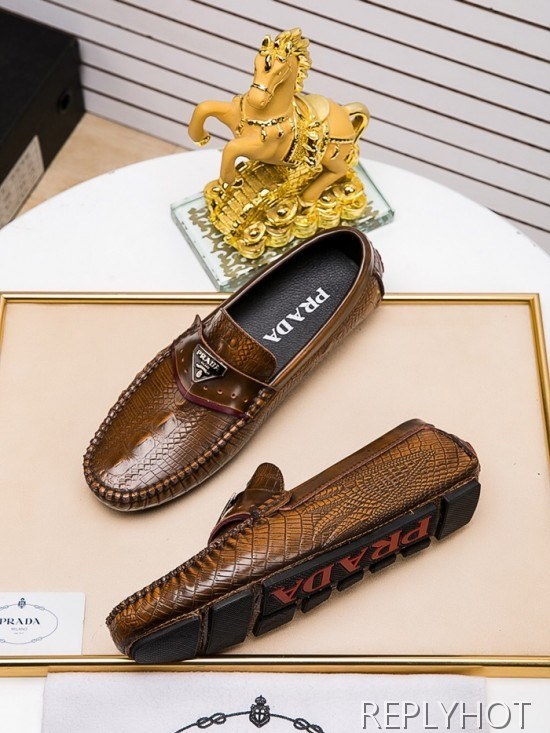 Prada 2020 Mens Leather Loafer