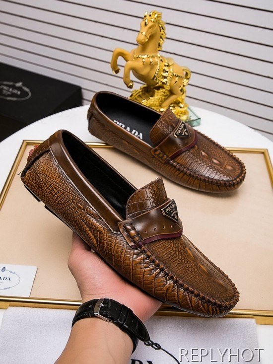 Prada 2020 Mens Leather Loafer