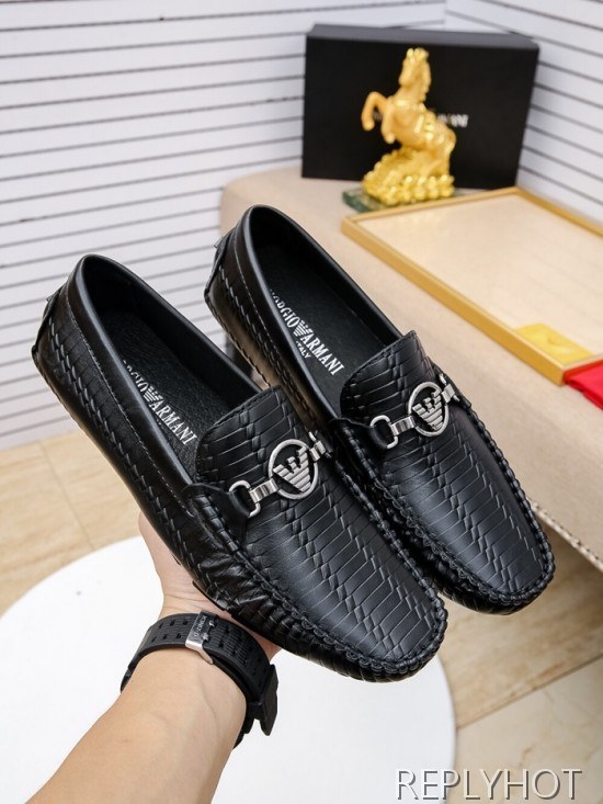 Armani 2020 Mens Leather Loafer