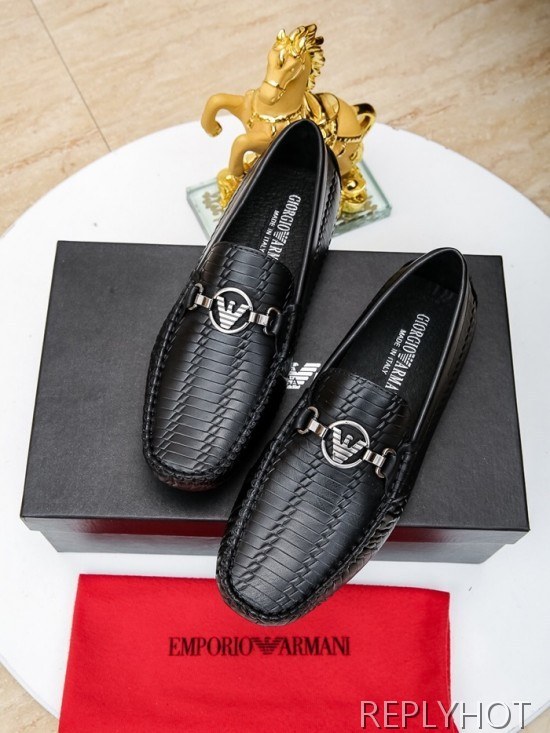 Armani 2020 Mens Leather Loafer