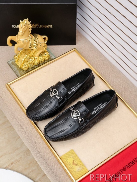 Armani 2020 Mens Leather Loafer
